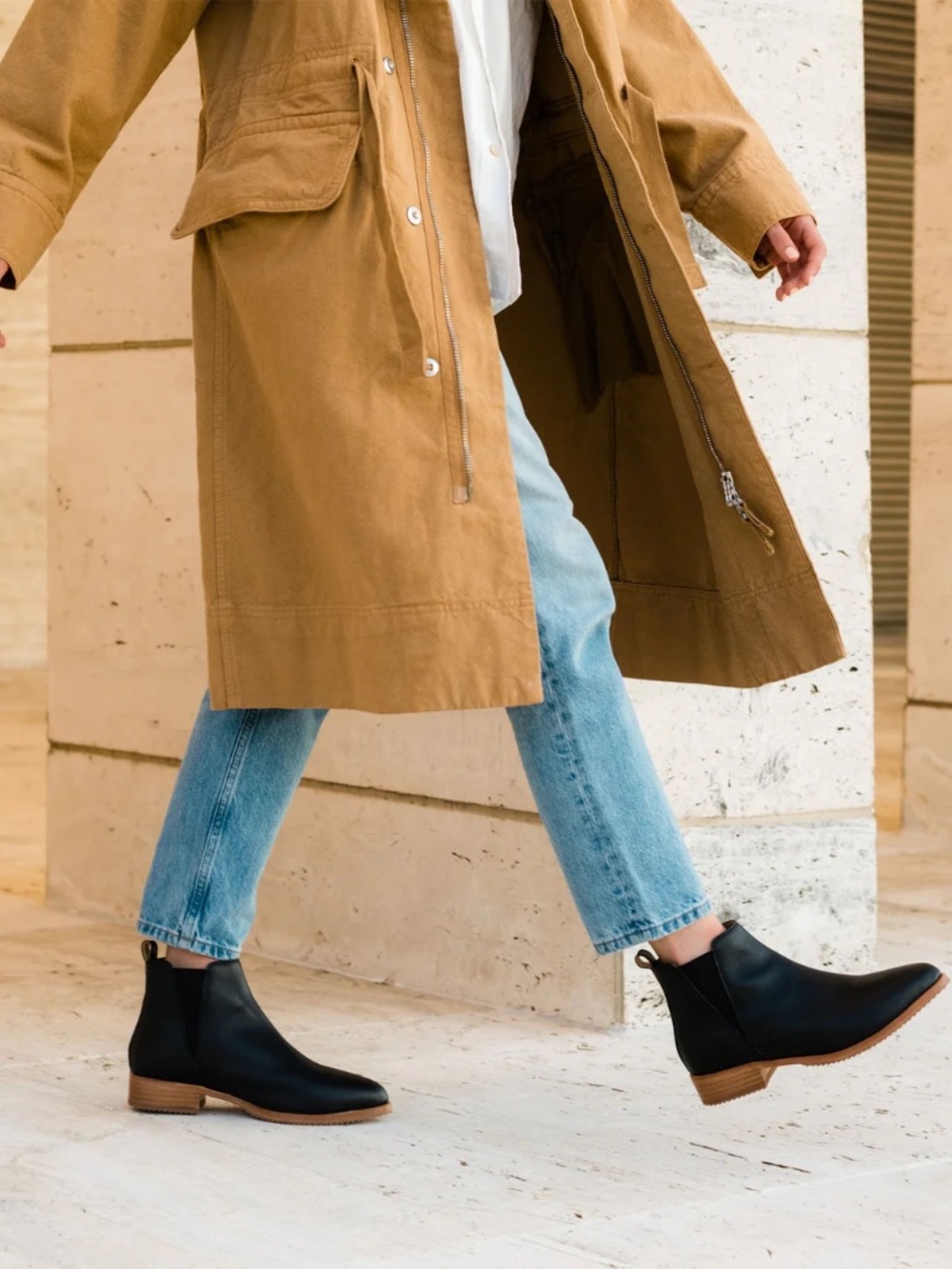 Nisolo Black Leather Chelsea Ankle Boots